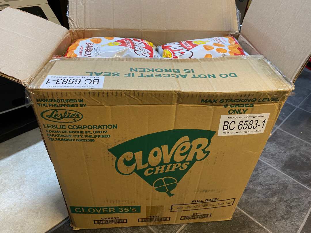 Clover chips Leslie Corporation : photo 2 sur 2 du produit rappelé le 06/06/2024