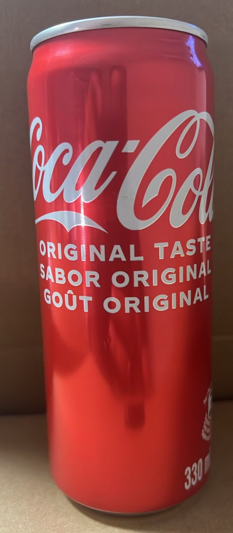 Coca cola original taste 330ml : photo 2 sur 2 du produit rappelé le 27/09/2024