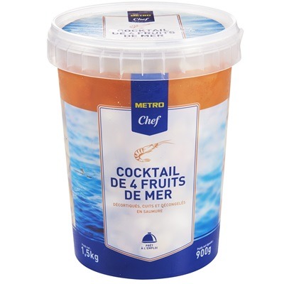 Cocktail de 4 fruits de mer 1,5kg Metro Chef : photo du produit rappelé le 23/03/2023