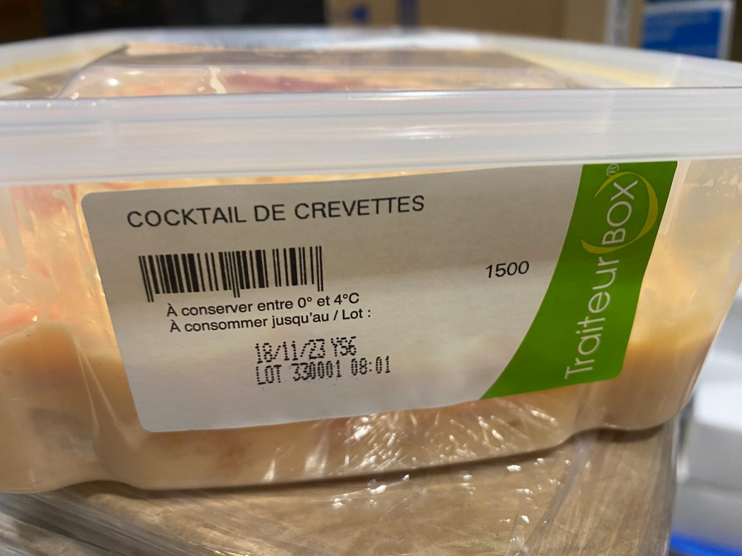 Cocktail de crevettes : photo du produit rappelé le 03/11/2023