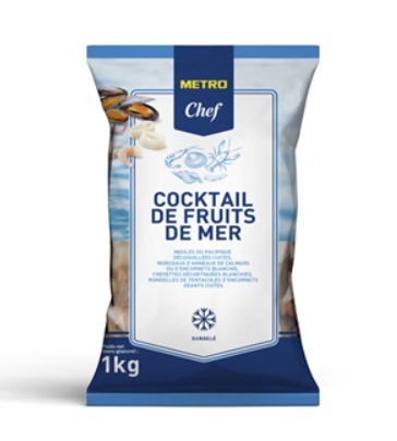 Cocktail de fruits de mer 1kg Metro chef : photo du produit rappelé le 16/05/2026