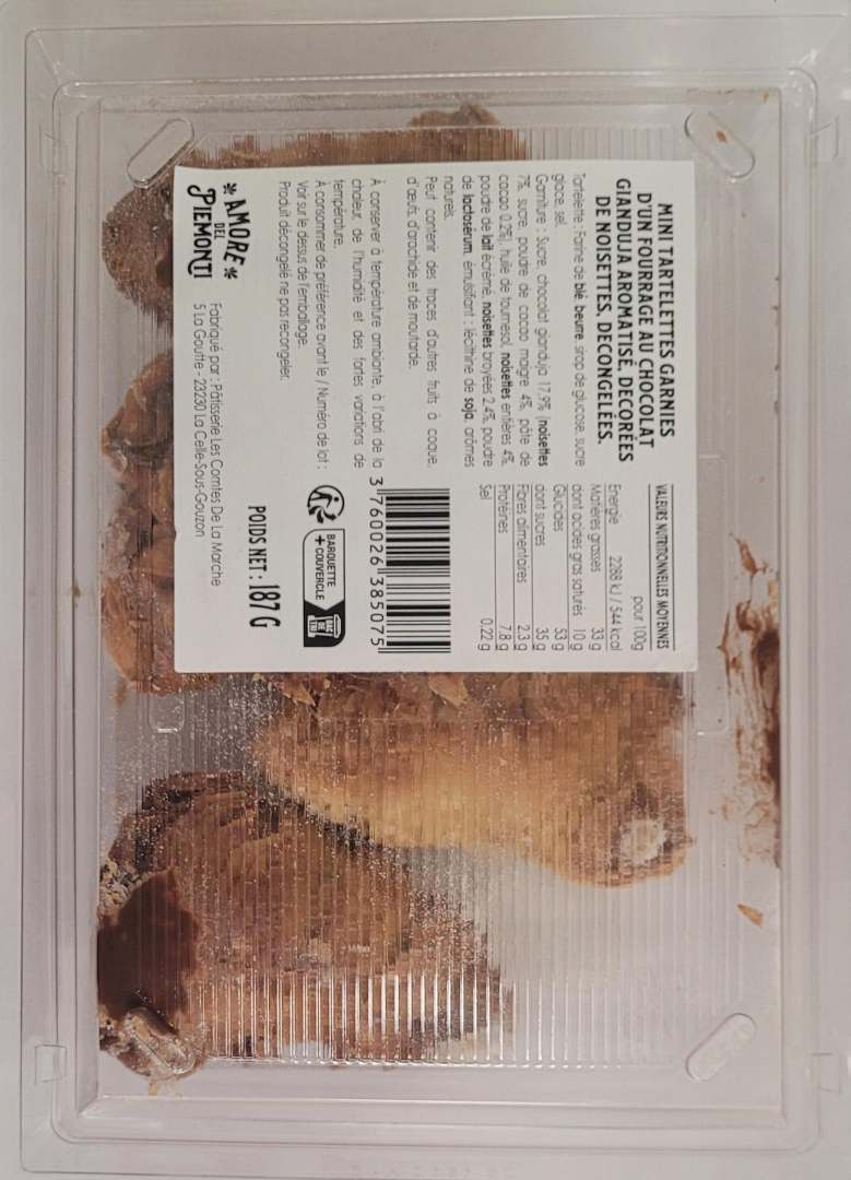 Codina pâte à tartiner Amore del Piemonti : photo 2 sur 2 du produit rappelé le 14/05/2025