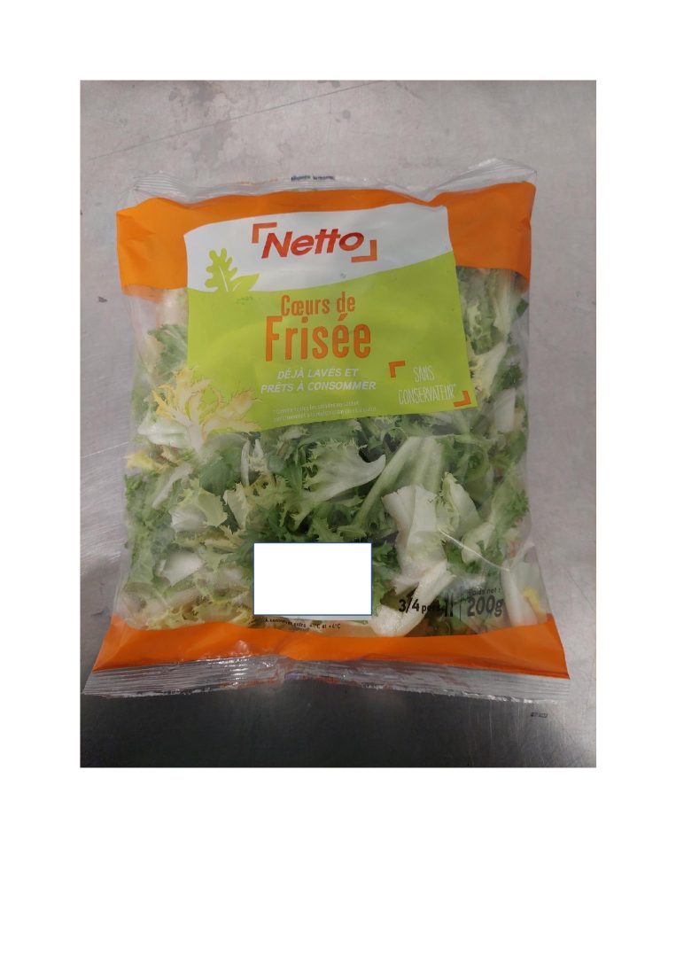 Coeur de frisee 200g Netto : photo du produit rappelé le 02/10/2023