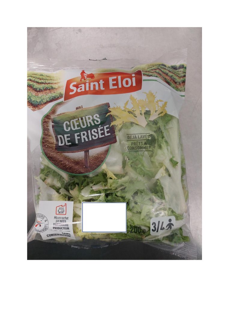 Coeur de frisee 200g Saint Eloi : photo du produit rappelé le 02/10/2023