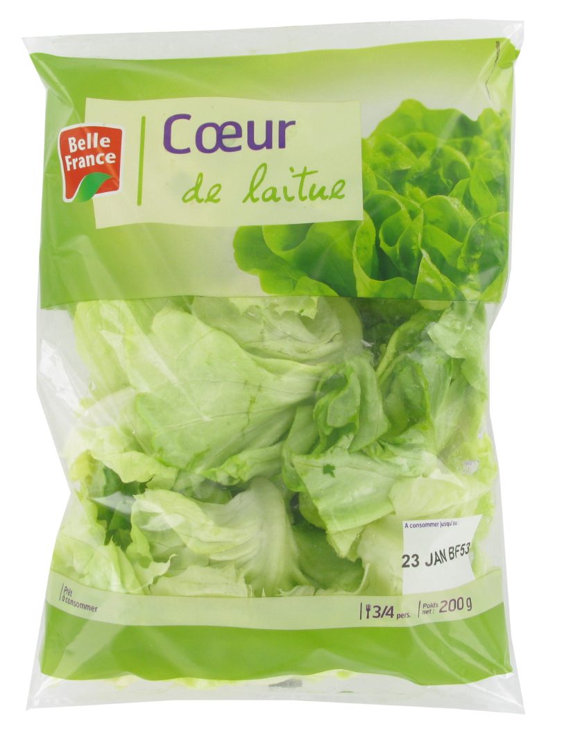 Coeur de laitue bf sachet 200 g Belle France : photo du produit rappelé le 20/06/2022