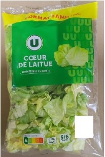 Cœur de laitue u 320g : photo du produit rappelé le 13/06/2025
