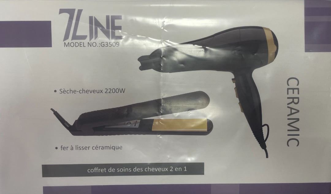Coffret de soins des cheveux 2 en 1 7LINE : photo du produit rappelé le 12/05/2022