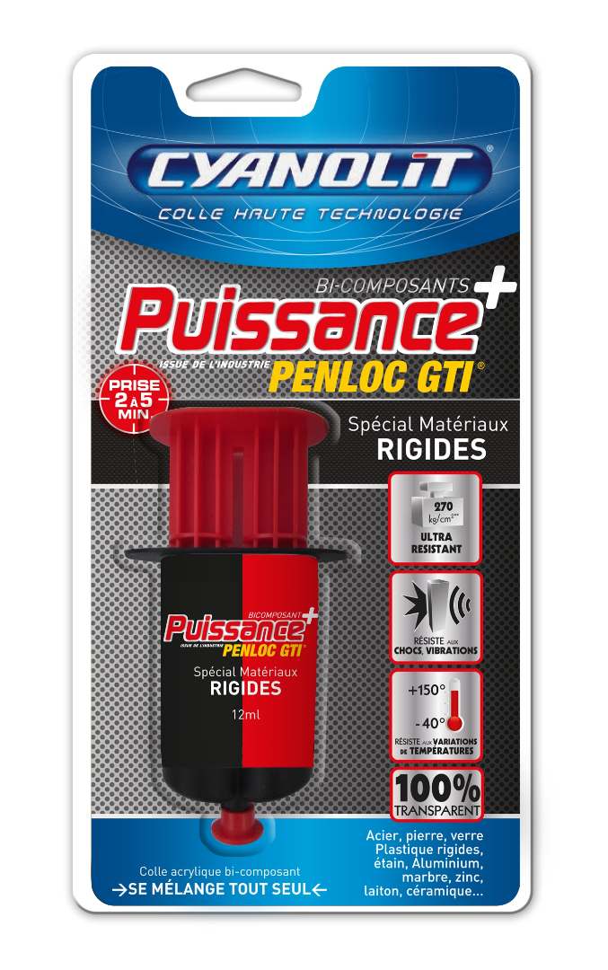 Colle bi-composants puissance + penloc gti Cyanolit : photo du produit rappelé le 13/11/2024