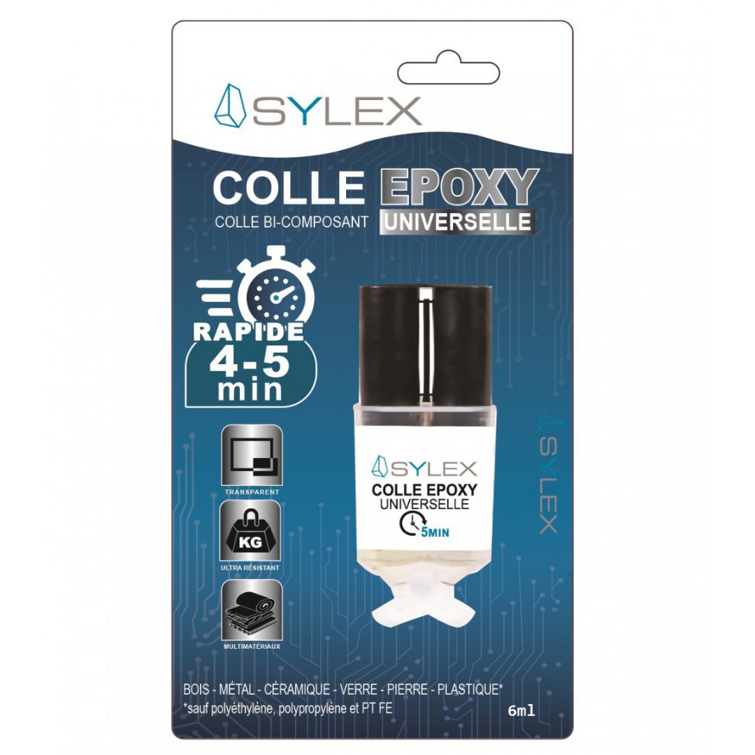 Colle epoxy universelle Sylex : photo du produit rappelé le 16/12/2024