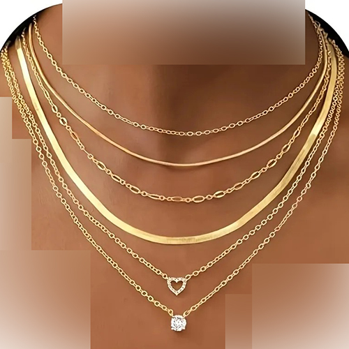 Collier chaine os de serpent pour femmes ensemble de colliers : photo du produit rappelé le 08/04/2026