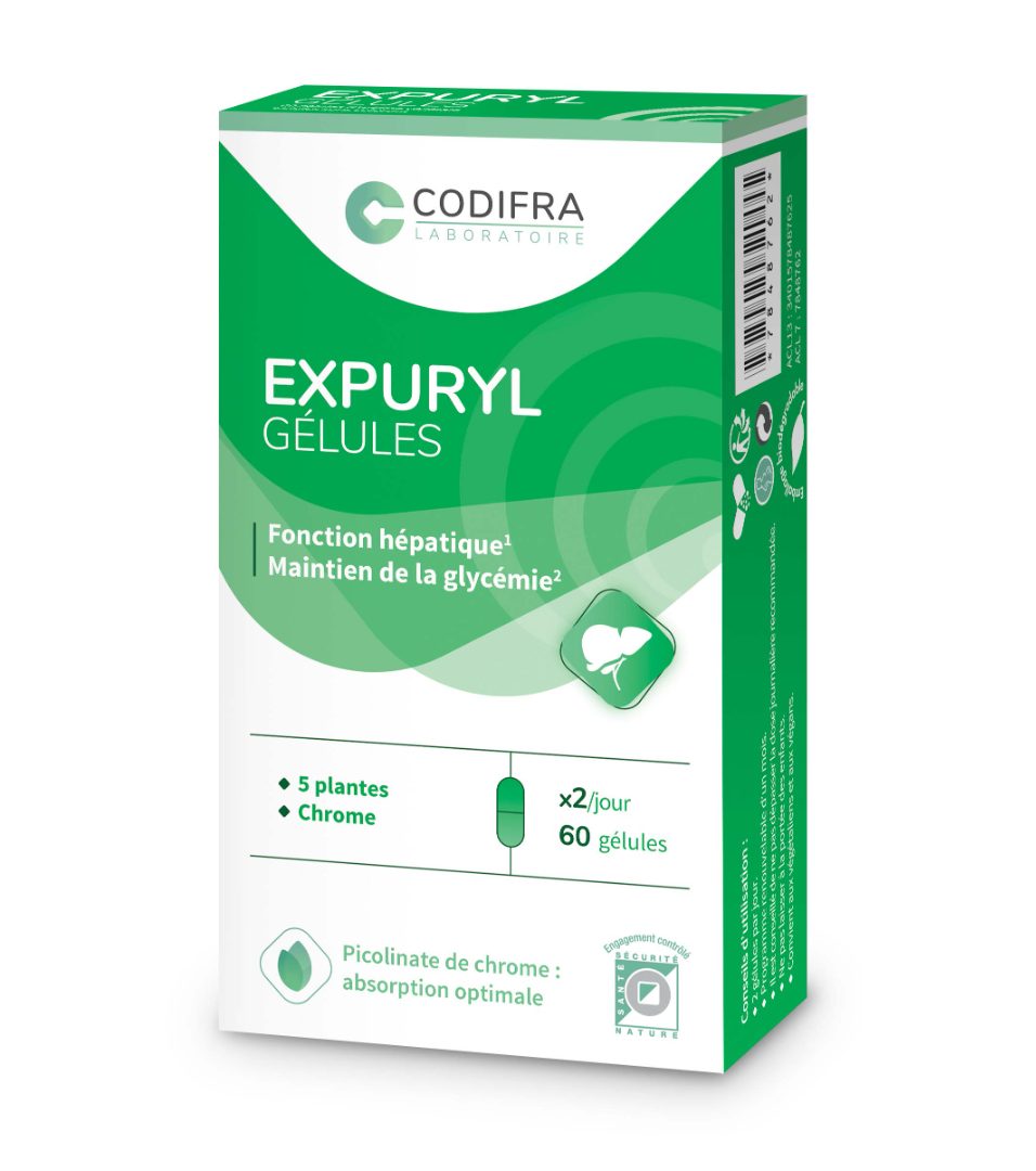 Complément alimentaire à base de plantes et chrome Laboratoire Codifra : photo du produit rappelé le 07/01/2022
