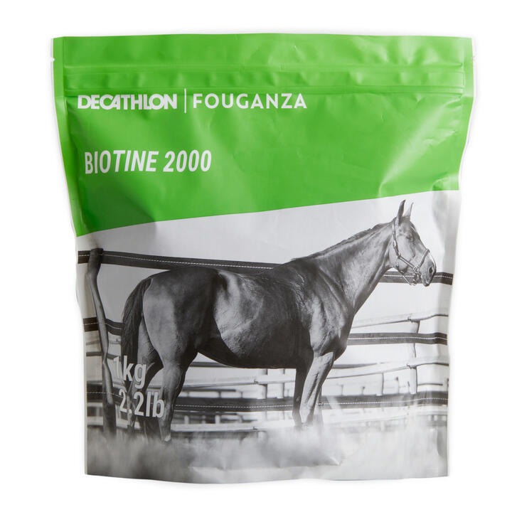 Complément alimentaire cheval et poney biotine Fouganza : photo du produit rappelé le 23/09/2021