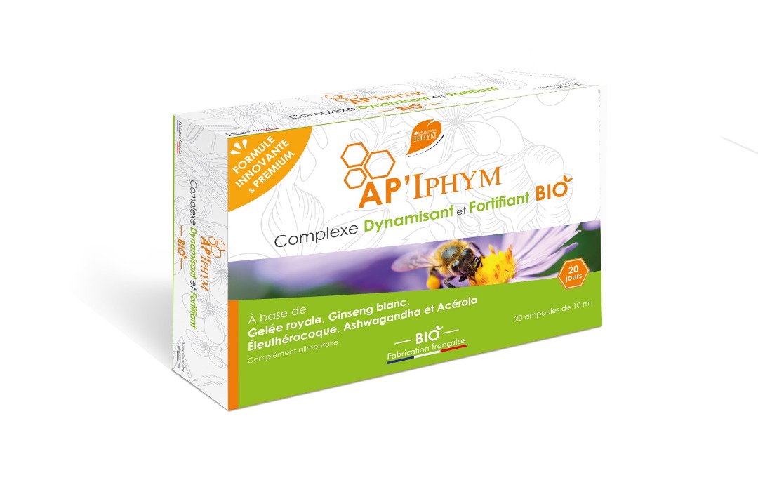 Complexe dynamisant et fortifiant bio Ap'iphym : photo du produit rappelé le 15/06/2021