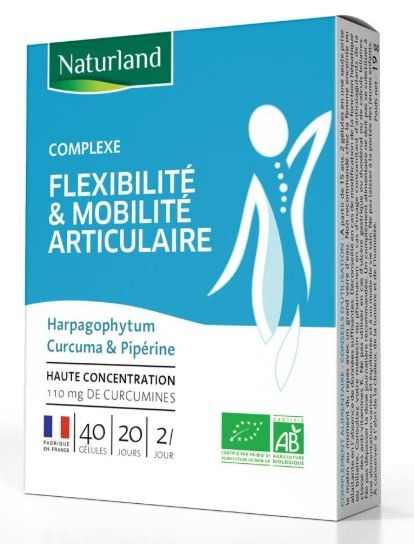 Complexe flexibilite & mobilite articulaire bio Naturland : photo du produit rappelé le 08/06/2021