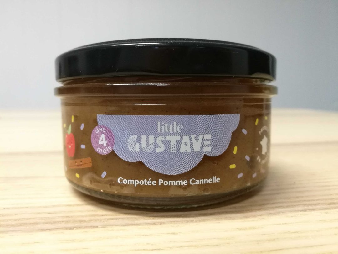 Compotée pomme cannelle Little Gustave : photo du produit rappelé le 28/04/2021