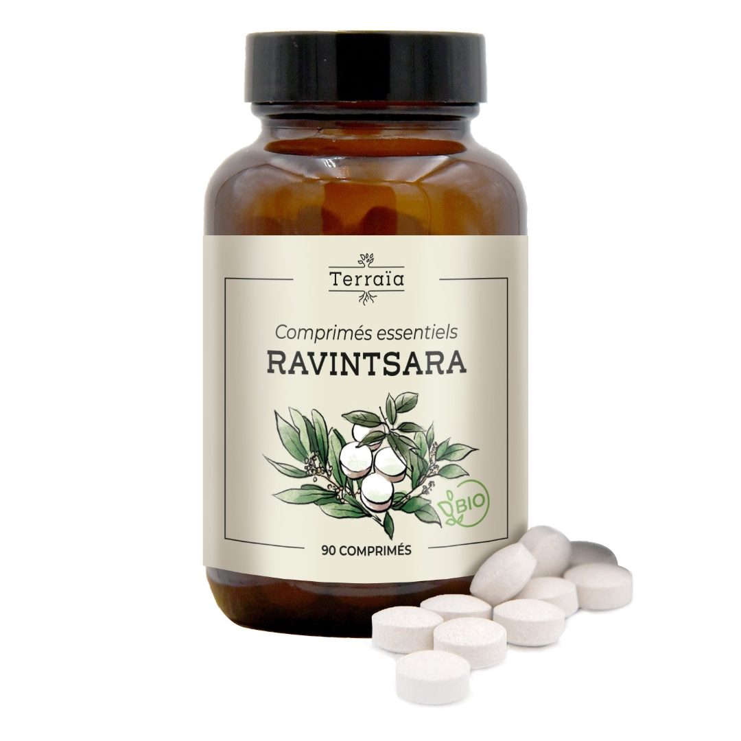 Comprimés essentiels ravintsara bio - 90 comprimés Terraia : photo du produit rappelé le 07/10/2021