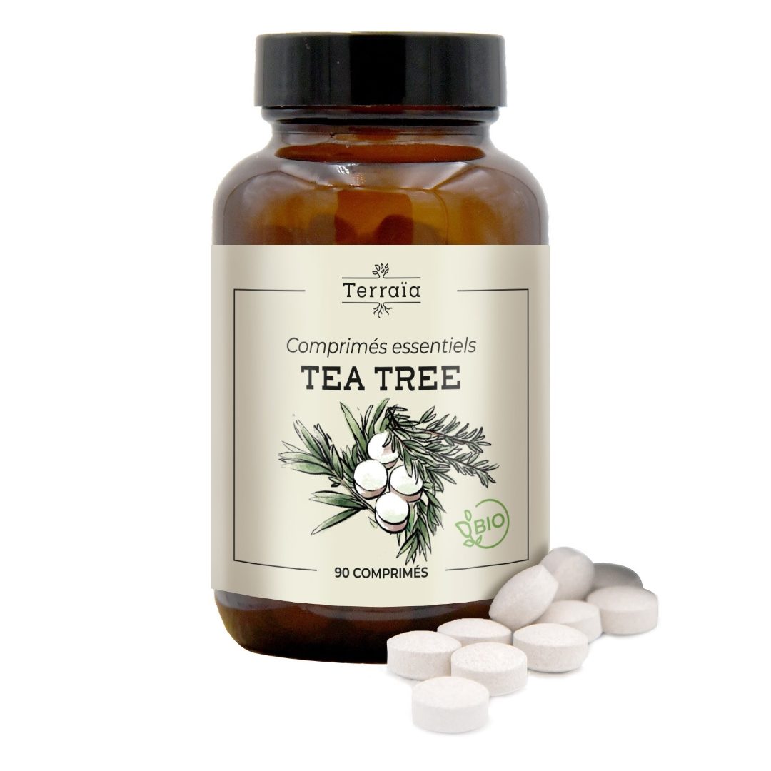 Comprimés essentiels tea tree bio - 90 comprimés Terraia : photo du produit rappelé le 07/10/2021
