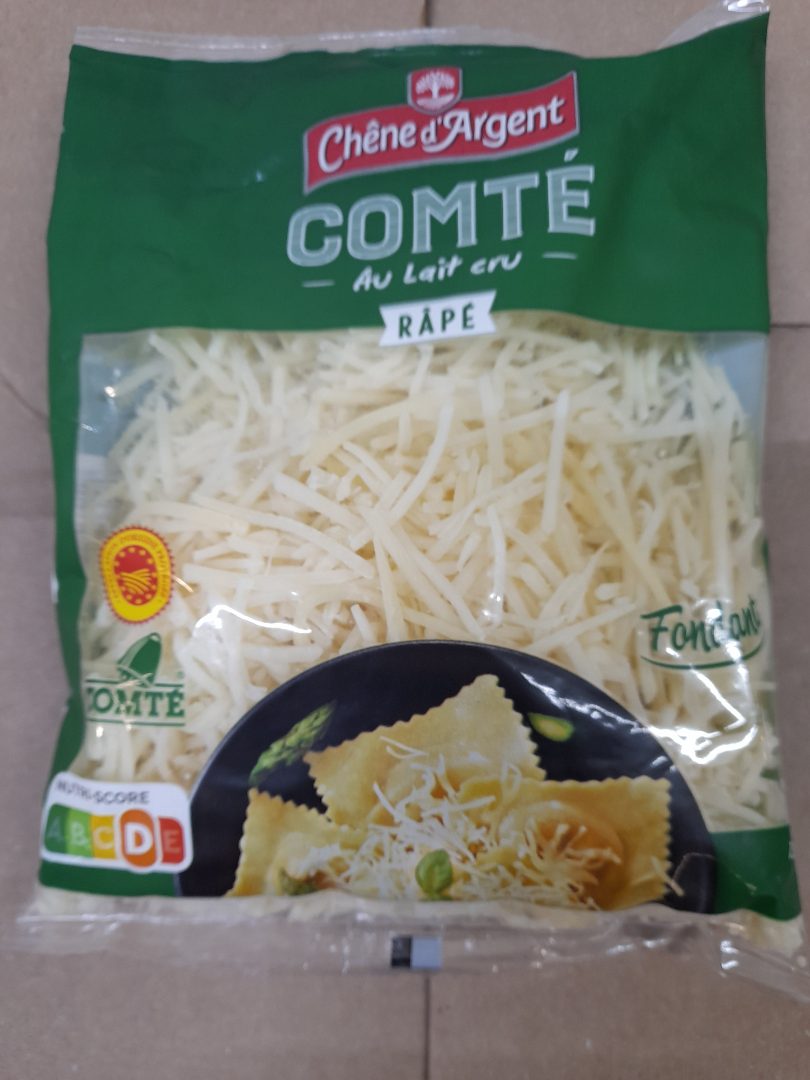 Comté râpé AOP 150g Chêne d'Argent : photo du produit rappelé le 25/03/2025