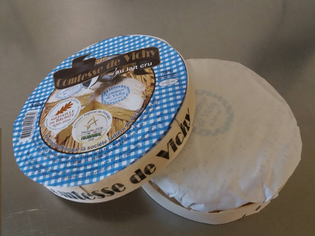 Comtesse de vichy 350g lait cru Societe Laitiere de Vichy : photo du produit rappelé le 10/02/2023