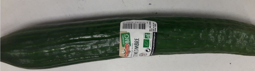 Concombre bio Prince de Bretagne : photo du produit rappelé le 08/07/2021