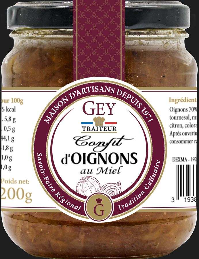 Confit d oignon Raoul Gey : photo du produit rappelé le 18/11/2024