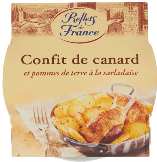 Confit de canard et pommes de terre à la sarladaise Reflets de France : photo du produit rappelé le 21/03/2022