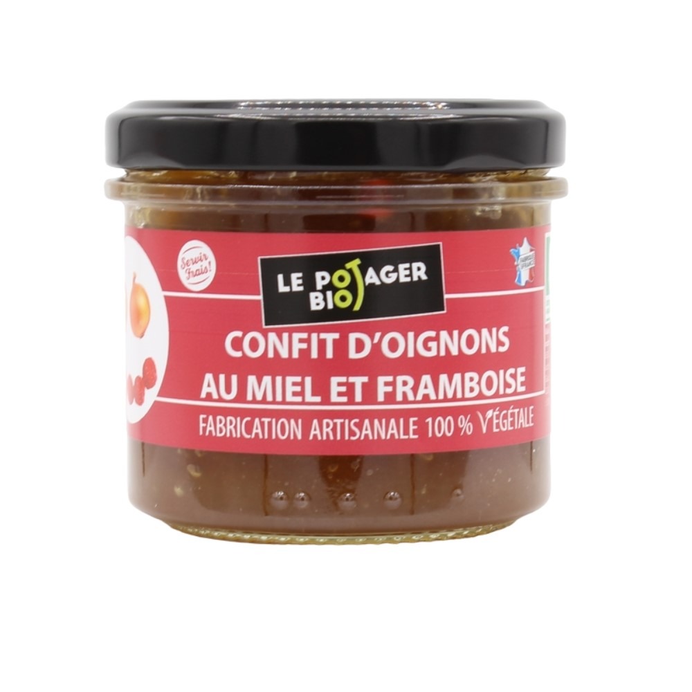 Confit oignons framboise 100g Le Potager BIO : photo du produit rappelé le 04/11/2024