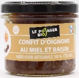 Confit oignons raisins 100g Le Potager BIO : photo du produit rappelé le 16/11/2024