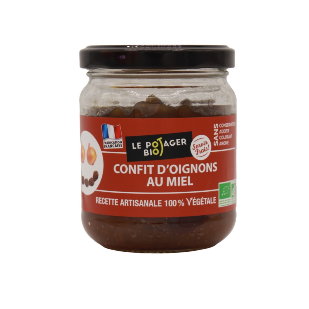 Confit oignons raisins 200g Le Potager BIO : photo du produit rappelé le 04/11/2024