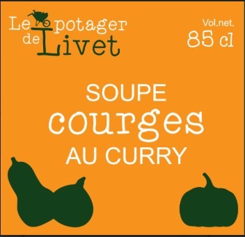 Conserve : pickles courgettes, soupe de courges Le Potager de Livet : photo du produit rappelé le 23/05/2025