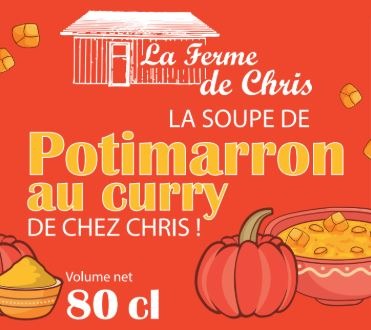 Conserve : soupe de potimarron au curry Sarl la Ferme de Chris : photo du produit rappelé le 26/05/2025