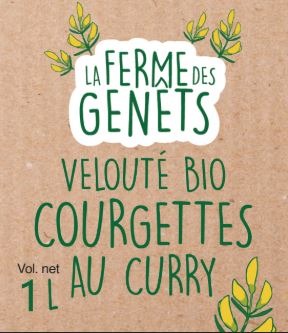 Conserve : velouté courgette curry Earl les Genets : photo du produit rappelé le 26/05/2025