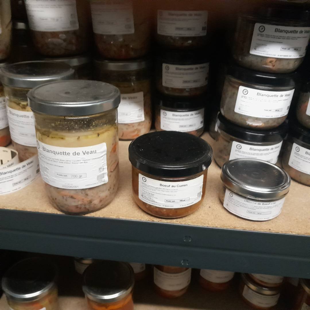 Conserves/bocaux Ferme du Trèfle Blanc : photo du produit rappelé le 10/11/2023