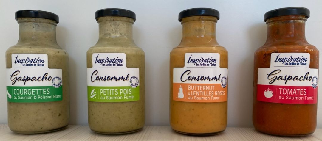 Consommé et gaspacho de légumes au saumon fumé Les Jardins de l'Ocean : photo 2 sur 2 du produit rappelé le 29/10/2021