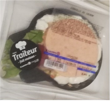 Coquille de saumon macedoine préparée dans nos ateliers : photo du produit rappelé le 10/08/2021