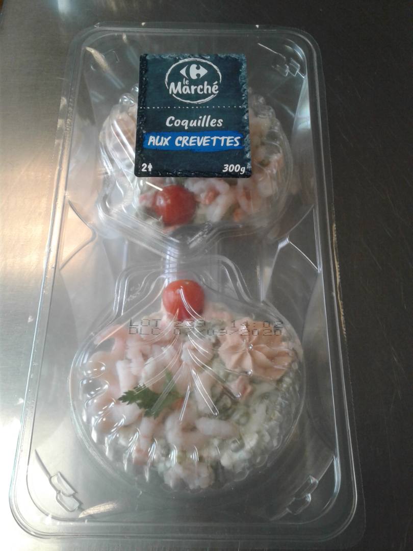 Coquilles aux crevettes Carrefour le Marché : photo du produit rappelé le 22/06/2021