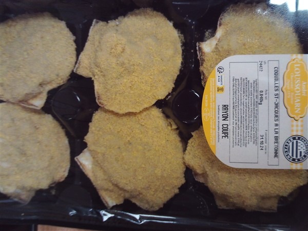Coquilles saint-jacques a la bretonne Andre Loussouarn : photo 2 sur 5 du produit rappelé le 18/10/2024