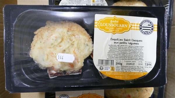 Coquilles saint-jacques aux petits legumes Andre Loussouarn : photo du produit rappelé le 12/04/2022