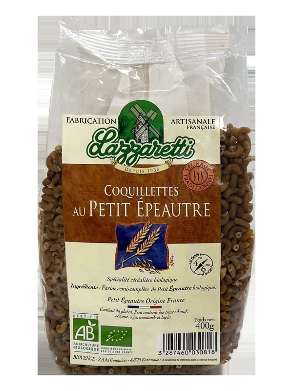 Coquillettes bio Lazzzaretti : photo 2 sur 2 du produit rappelé le 11/09/2025