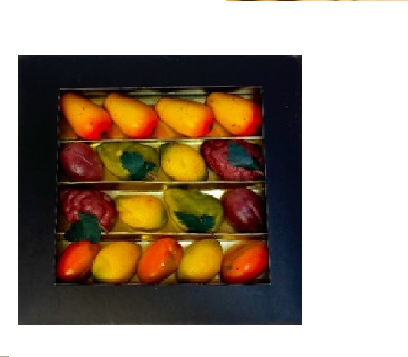 Corbeille petit format fruits en pâte d'amande Manola : photo du produit rappelé le 24/03/2025