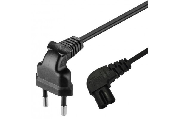 Cordon secteur bipolaire iec c7 coude noir 1,8 m Dexlan : photo du produit rappelé le 14/10/2022