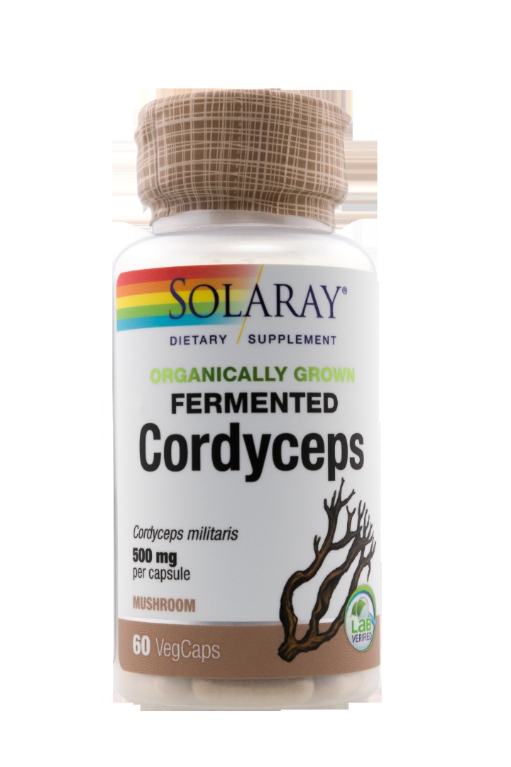 Cordyceps 500mg - 60 cps vég Solaray : photo du produit rappelé le 12/07/2022