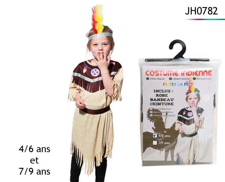 Costume indienne : photo du produit rappelé le 06/10/2021