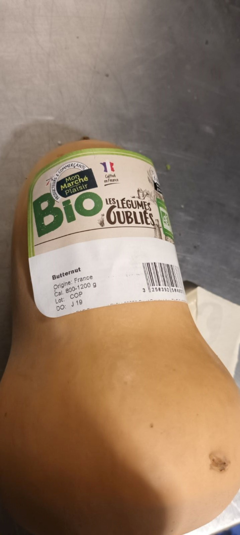Courge butternut bio Mon Marché Plaisir : photo du produit rappelé le 03/11/2023