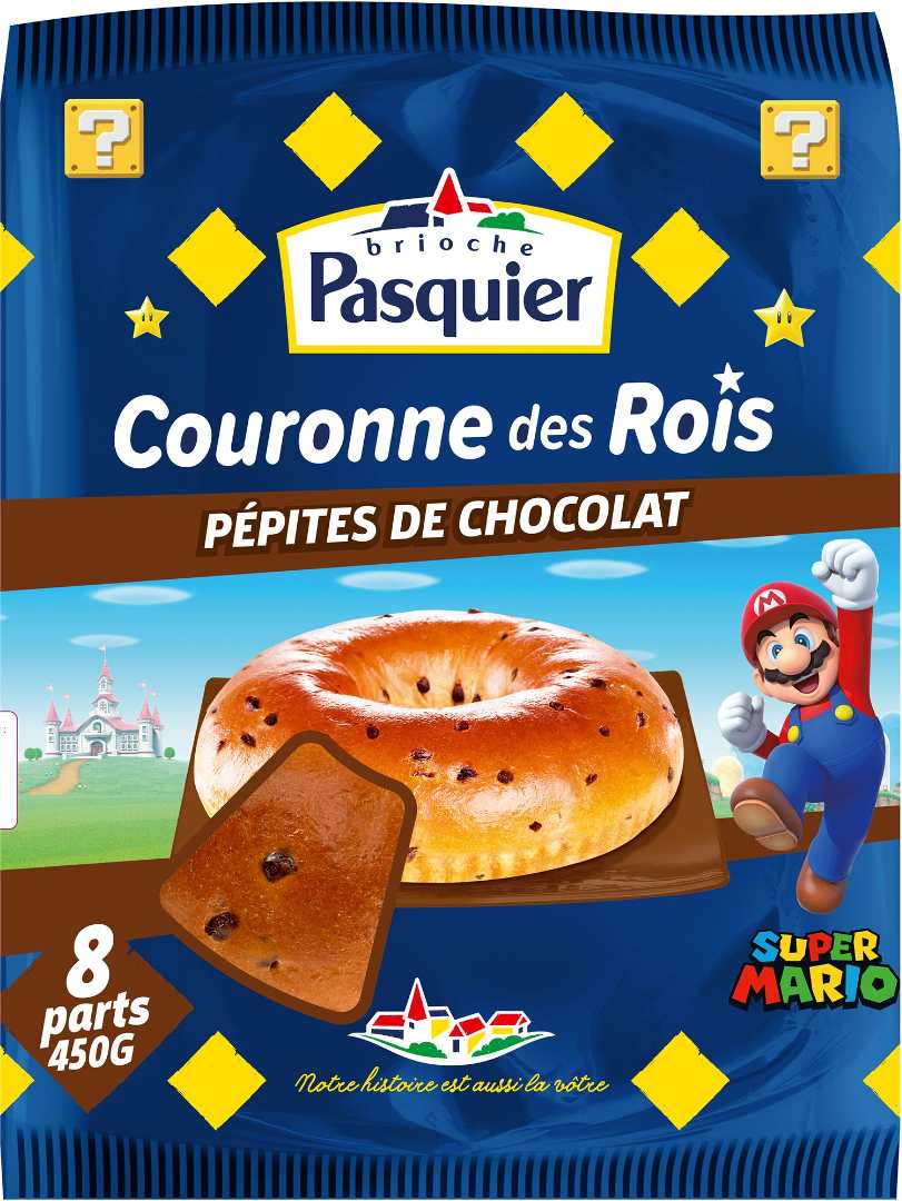 Couronne pépites de chocolat Brioche Pasquier : photo du produit rappelé le 02/12/2021