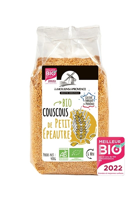Couscous de petit epeautre bio Moulins de Provence : photo du produit rappelé le 20/08/2025