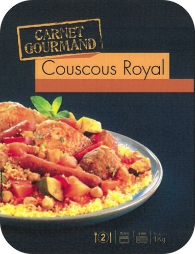 Couscous royal 1kg Carnet Gourmand : photo du produit rappelé le 12/12/2024