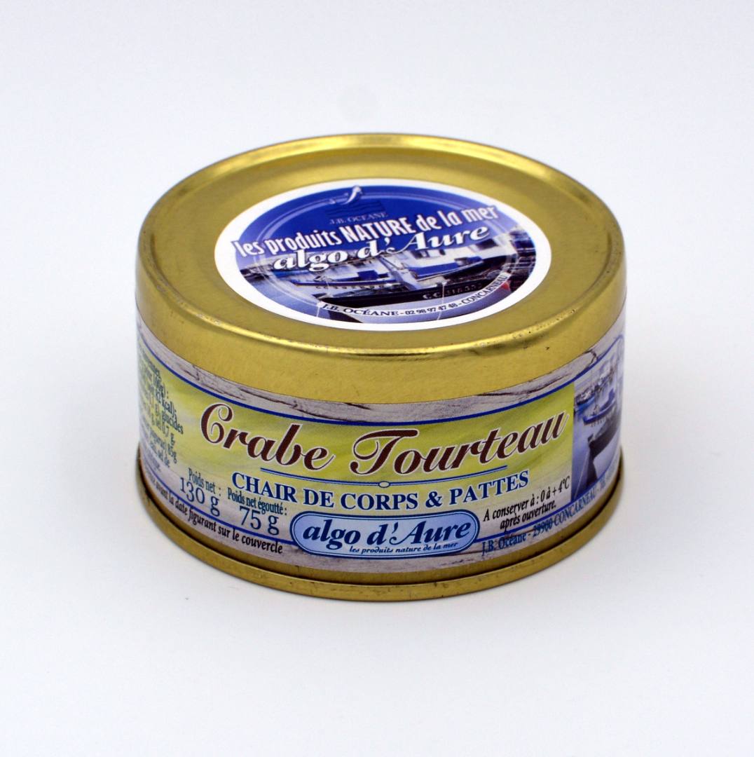 Crabe tourteau , chair de corps et pattes 130 g Algo d'Aure : photo du produit rappelé le 17/03/2023