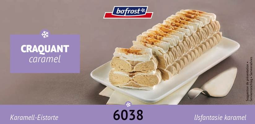 Craquant caramel Bofrost* : photo du produit rappelé le 03/08/2021