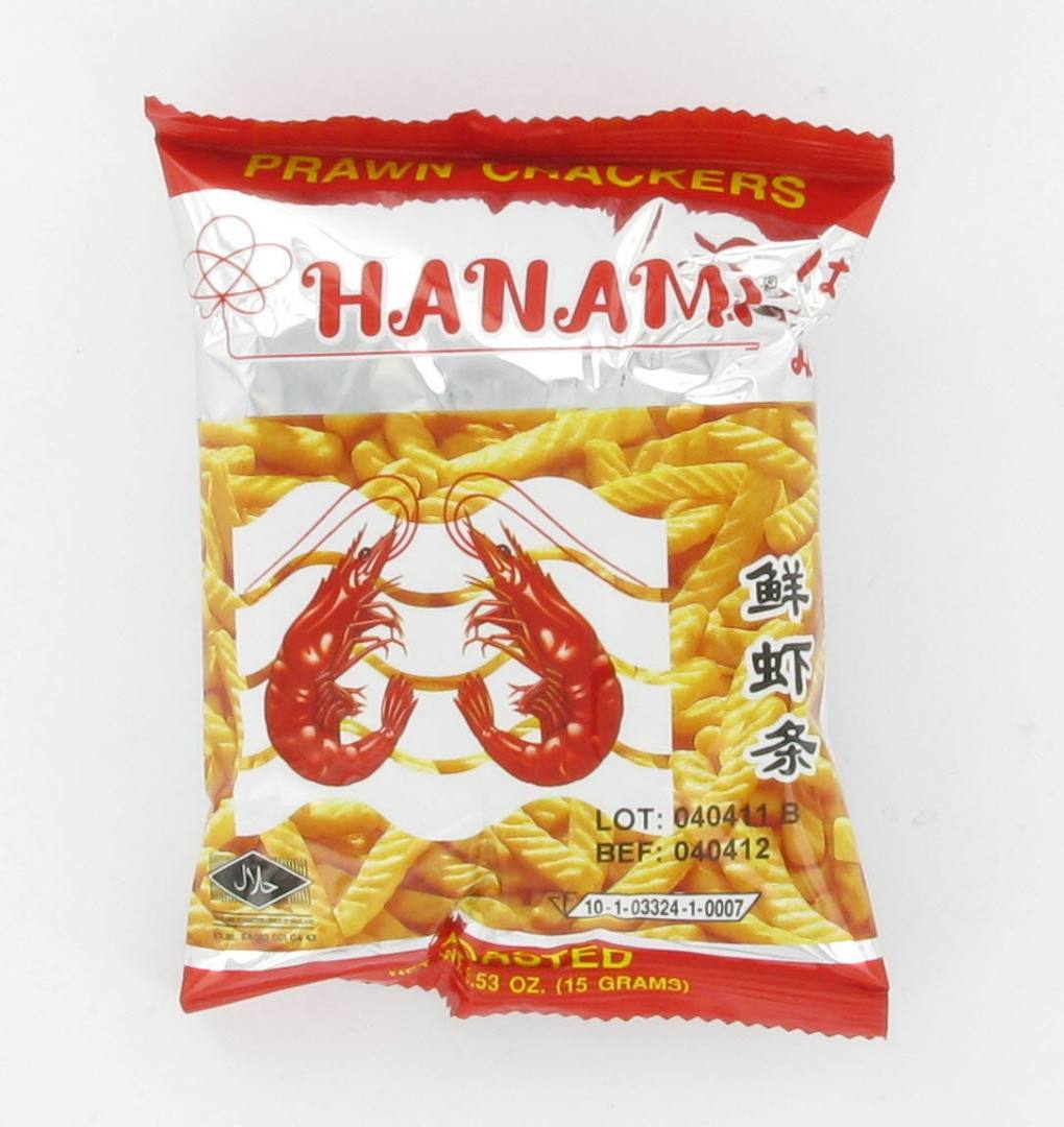 Craquelins saveur crevettes Hanami : photo du produit rappelé le 29/03/2022